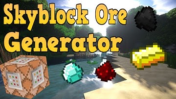 Skyblock Ore Generator Tutorial (Command Blocks)