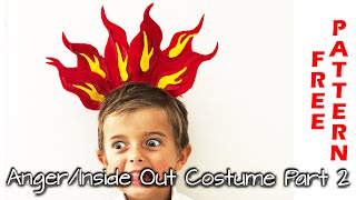 HOW TO MAKE AN EASY ANGER from INSIDE OUT COSTUME PART 2 - Fire Tutorial DIY Disney Bound