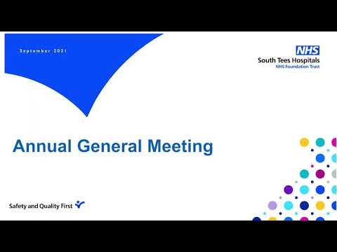 South Tees Hospitals Annual General Meeting 2021