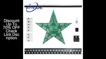 Students Training DIY Kit Five-Pointed Star Breathing Light Gradient LED Light for Christmas Solderi