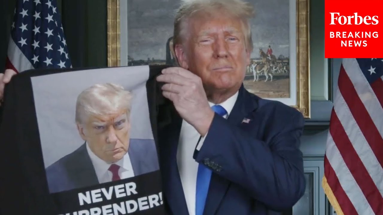 'Bull---- Lawsuits!': Trump Rails About Getting Mugshot Taken—Then Hawks T-Shirt With It