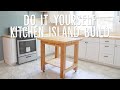 Mobile Kitchen Island w/ Small Footprint // DIY + How To
