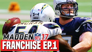 Madden 17 Chargers Franchise Ep.1 - Team Intro & Gameplanning For Week 1
