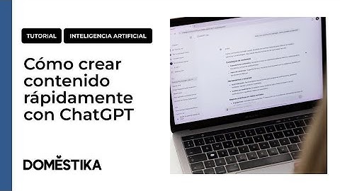 Tutorial Inteligencia Artificial: Cómo crear contenido rápidamente con ChatGPT - Núria Mañé