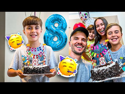 ANIVERSÁRIO DE 8 ANOS DO MARCOS 🎉 Festa Surpresa e Presentes 🎁 Família Brancoala