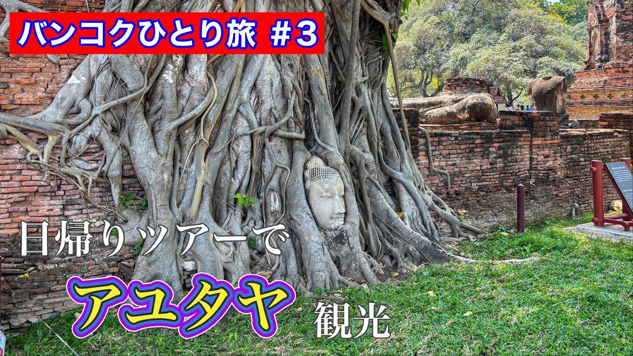【おばちゃんの一人旅】バンコクひとり旅 ＃3／日帰りツアーでアユタヤ観光