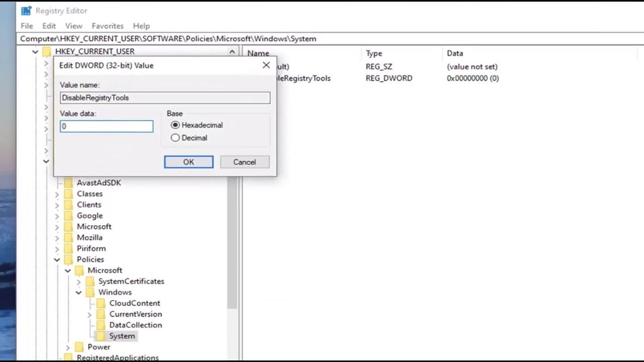 How To Disable Access To Windows Registry In Windows 8 1 Youtube Www