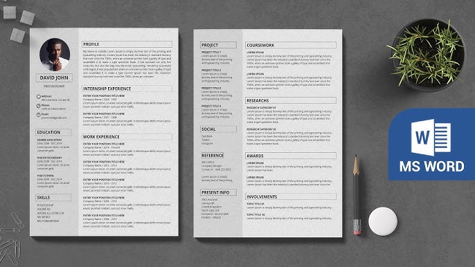 TWO PAGES Resume Template DOWNLOAD FREE ⬇ (2021) How to Make 2 Page CV in MS Word - YouTube two-pages-resume-template-download-free-2021-how-to-make-2-page-cv-in-ms-word-youtube