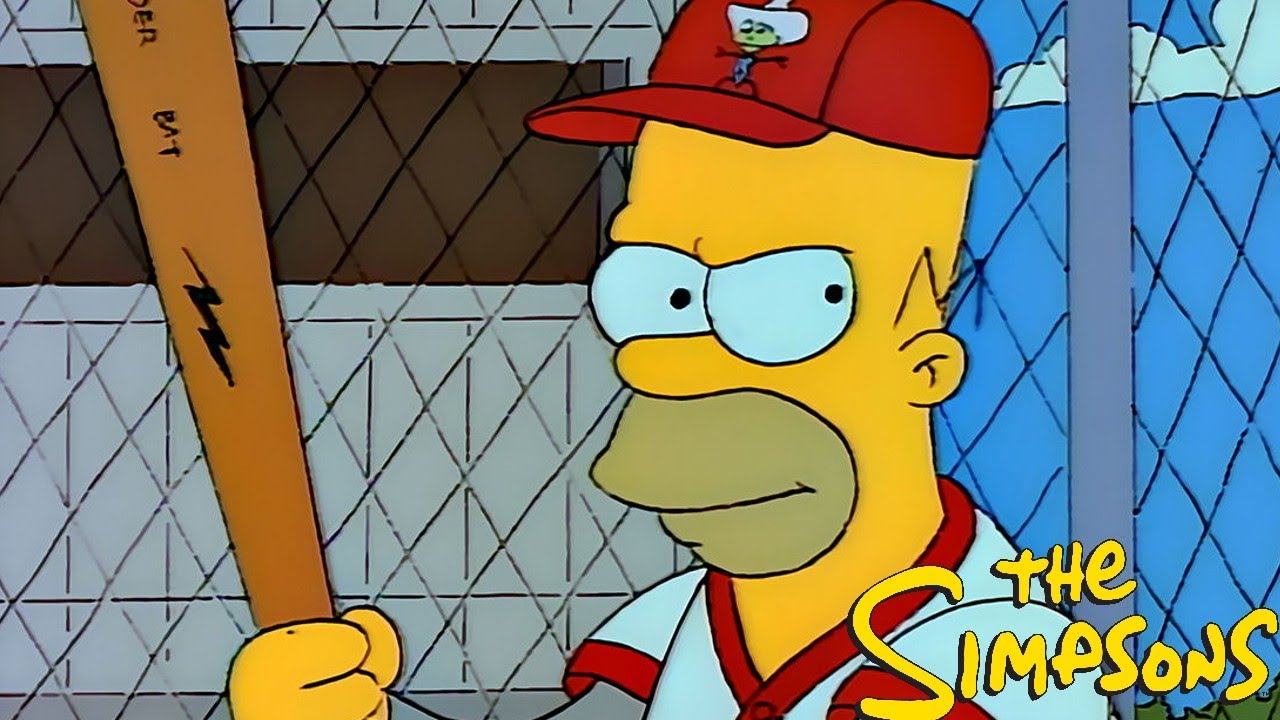 The Simpsons S03E17 Homer At the Bat