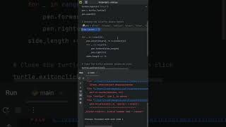 Python Graphics: Create a Colorful Square Spiral with Turtle | Python Shorts Tutorial