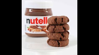Nutella Cookies, if you have 3 ingredients make these cookies, easy tecipe