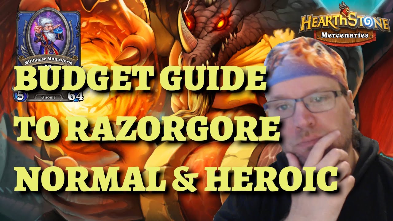 Base Size Razorgore How to beat Razorgore on a BUDGET! (Hearthstone Mercenaries Normal and ...