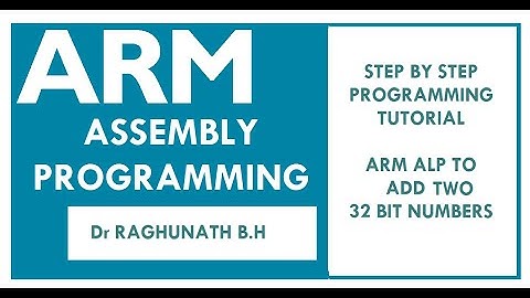 ARM ALP TO ADD two 32 bit numbers