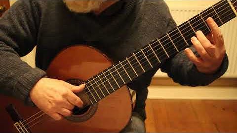 MINUET IN A Op 11 no.6 by Fernando Sor Guitar Tutorial Part Three