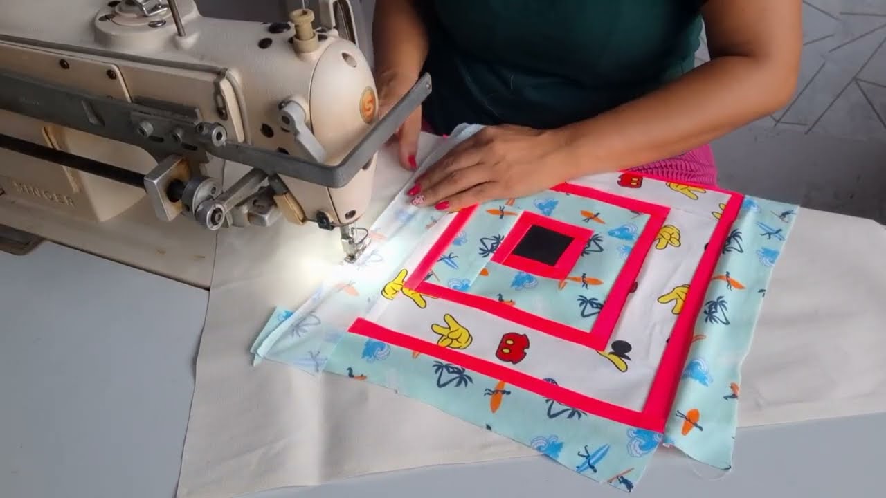 TAPETE CRIATIVO FEITO COM FAIXAS DE TECIDOS. FÁCIL DEMAIS DE FAZER 