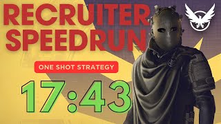 HEROIC Recruiter ONE SHOT? Solo Manhunt Speedrun (17:43) | The Division 2