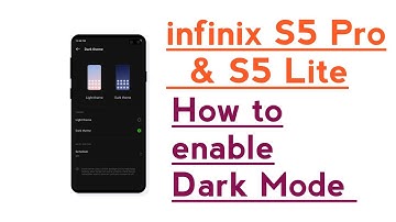 infinix S5 Pro, S5 Lite, How to enable Dark Mode