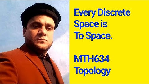 Every discrete  space is To-space. Explanation with an example. Module no 129  MTH634 Topology