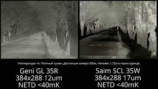 Сравнение тепловизоров iRay Geni GL 35R и Saim SCL 35W
