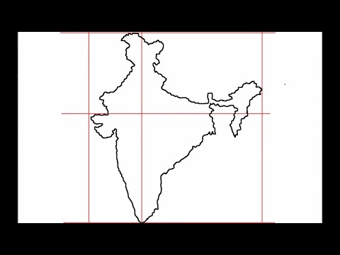 CARA DRAW POLITIK MAP OF INDIA