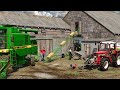 Ferme ancienne en France avec vieux tracteurs 🚜