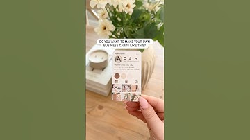 Business card TUTORIAL using Canva