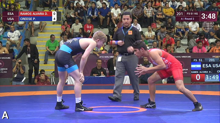 Round 2 FS - 51 kg: D. RAMOS ALVARA (ESA) v. P. CREESE (USA)