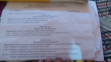 Electrodynamics msc physics 2nd sem