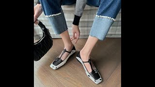 CHIKO Beraco Square Toe Block Heels T-Strap Shoes