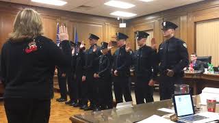 Saginaw City Council swears in eight police officers