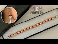 How to make pearl beaded bracelet. Beading tutorial. Easy beading/Jewelry set#8