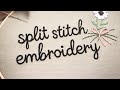 Split Stitch Embroidery I Letter Embroidery I Embroidery designs @ThreadellaStudio I #shorts #viral