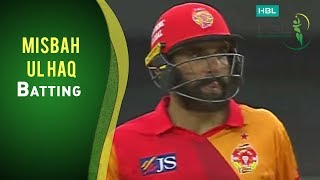 Psl 2017 Match 4 Lahore Qalandars V Islamabad United Misbah Ul Haq Batting