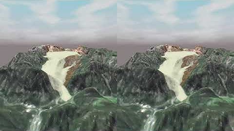 Prehistoric Wildalpen Rock Avalanche | Stereo 3D animation of r.avaflow simulation