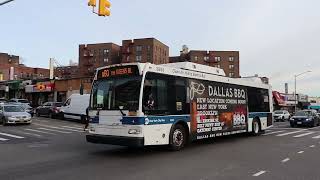 MTA Bus: East Midtown bound Orion VII NG HEV 3888/LFS Gen-4 9067 Q60 at Main St/Queens Blvd