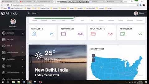 Admin clip - Bootstrap 4