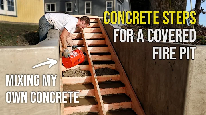 Concrete Stairs Between Walls (Fire Pit Build Ep. 3)