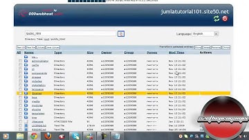 Joomla 1.7 Tutorial -1- Installation (000WebHost.com) Free!