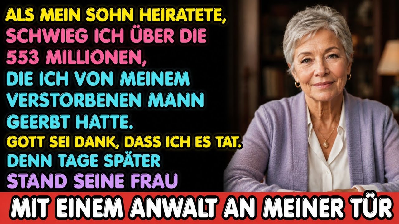 Nachdem mein Sohn geheiratet hatte, schwieg ich über die 53 Millionen meines verstorbenen Mannes