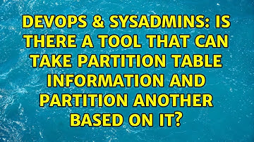 Is there a tool that can take partition table information and partition another based on it?