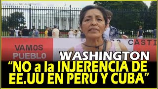 Casa Blanca: Protestan contra injerencia milit4r de EEUU en Perú Y Cuba