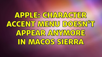 Apple: Character Accent Menu doesn