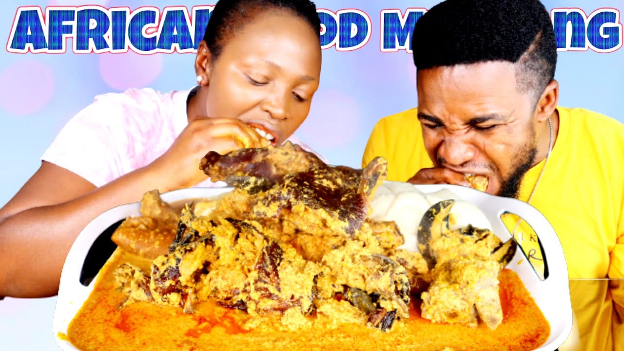 THIS PRANK ALMOST BROKE MY MARRIAGE | FUFU AND EGUSI SOUP WITH BUSHMEAT KPOMO AND SNAIL | MUKBANG