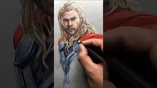 Thor drawing time-lapse #artology #avengers #thor