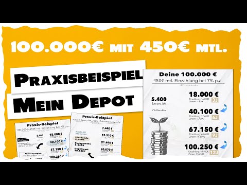 Praxis-Beispiel: 100.000€ mit 450€ monatlich