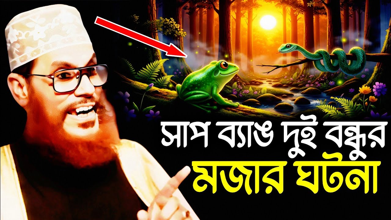 সাপ ব্যাঙ দুই বন্ধুর মজার ঘটনা | দেলাওয়ার হোসাইন সাঈদী Delwar Hossain Sayeedi Tafsir