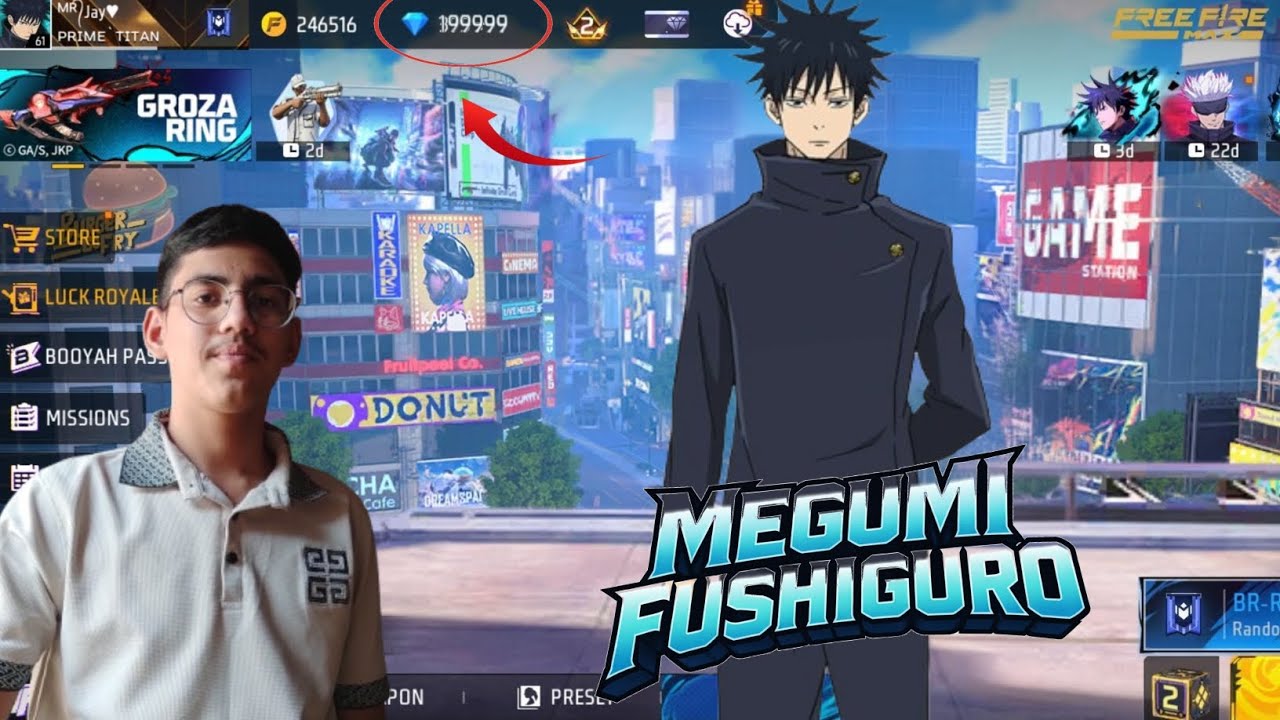 I GOT NEW MEGUMI FUSHIGURO BUNDLE IN FREE FIRE 