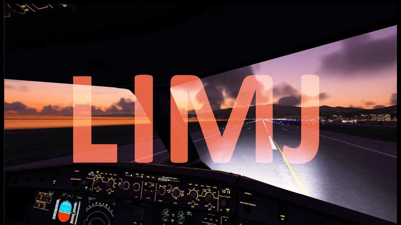 [MSFS 2020] Italian Coast at Dusk | Fly By Wire A32NX | 4K