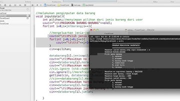 Program inventaris barang dengan C++