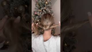 60 Second Low Bun! Easy Hairstyle! #lowbun #shorts #messybun screenshot 2